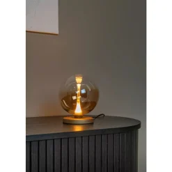 Lucide GISELA Tafellamp-Amber-Ø16-LED-4W-2700K-Glas Outlet