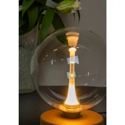 Lucide GISELA Tafellamp-Transp.-Ø16-LED-4W-2700K-Glas New