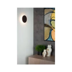 Lucide GLIMPSE - Wandlamp - Ø 14 cm - LED - 1x5W 3000K - Bruin Outlet