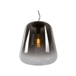 Lucide GLORIO Hanglamp-Zwart-Ø45-1xE27-60W-Glas Best