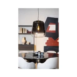 Lucide GLORIO Hanglamp-Zwart-Ø45-1xE27-60W-Glas Best