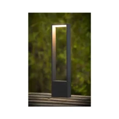 Lucide GOA - Sokkellamp Buiten - LED - 1x10W 3000K - IP54 - Antraciet Best