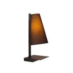Lucide GREGORY Bedlamp-Zwart-1xE27-60W-Met USB oplaadpunt Discount