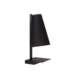 Lucide GREGORY Bedlamp-Zwart-1xE27-60W-Met USB oplaadpunt Discount