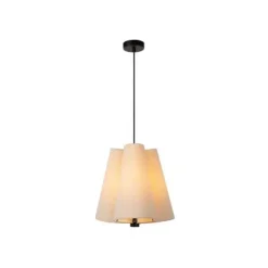 Lucide GREGORY Hanglamp-Beige-Ø34,3-3xE27-60W-Staal Discount