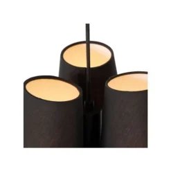 Lucide GREGORY Hanglamp-Zwart-Ø34,3-3xE27-60W-Staal Online