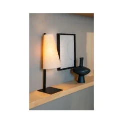 Lucide GREGORY Tafellamp-Beige-1xE27-60W-Staal Outlet