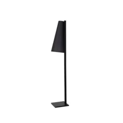 Lucide GREGORY Vloerlamp-Zwart-1xE27-60W-Staal Outlet