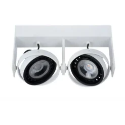 Lucide GRIFFON - Plafondspot - LED Dim to warm - GU10 - 2x12W 2200K/3000K - Wit Clearance