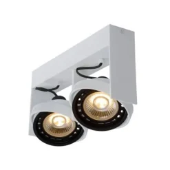 Lucide GRIFFON - Plafondspot - LED Dim to warm - GU10 - 2x12W 2200K/3000K - Wit Clearance