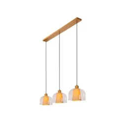 Lucide GUNHILD Hanglamp-Transp.-3xE27-60W-Glas Hot