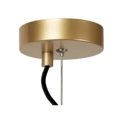 Lucide HANNELOR. Hanglamp-Mat Go.-Ø40-1xE27-40W-Metaal Outlet