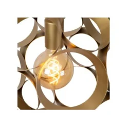 Lucide HANNELOR. Hanglamp-Mat Go.-Ø40-1xE27-40W-Metaal Outlet