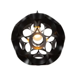 Lucide HANNELOR. Hanglamp-Zwart-Ø30-1xE27-40W-Metaal Best