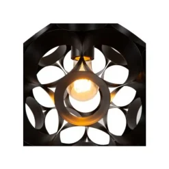 Lucide HANNELOR. Hanglamp-Zwart-Ø30-1xE27-40W-Metaal Best