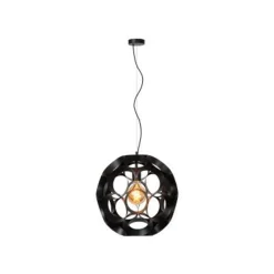 Lucide HANNELOR. Hanglamp-Zwart-Ø40-1xE27-40W-Metaal New