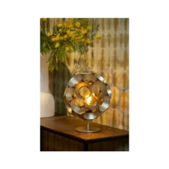 Lucide HANNELOR. Tafellamp-Mat Go.-Ø25-1xE27-40W-Metaal Online