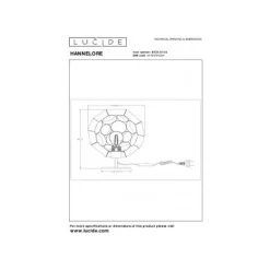 Lucide HANNELOR. Tafellamp-Mat Go.-Ø25-1xE27-40W-Metaal Online