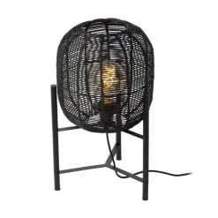 Lucide HERMINE - Table lamp - Ø 30 cm - 1xE27 - Black