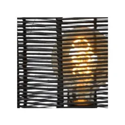 Lucide HERMINE - Vloerlamp - Ø 30 cm - 1xE27 - Zwart Outlet