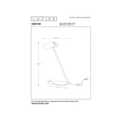 Lucide HESTER - Bureaulamp - 1xGU10 - Antraciet Online