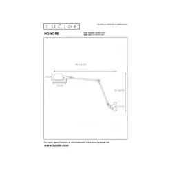 Lucide HONORE - Wandlamp - 1xE14 - Roest bruin