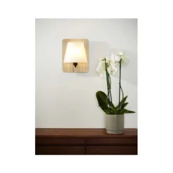 Lucide IDAHO - Wandlamp - 1xE14 - Licht hout Best