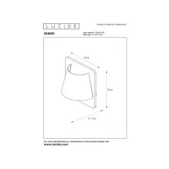 Lucide IDAHO - Wandlamp - 1xE14 - Hout New
