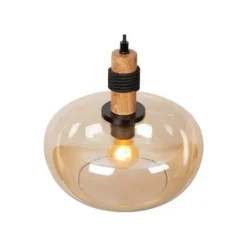 Lucide ILONA Hanglamp-Amber-Ø30-1xE27-40W-Glas Best