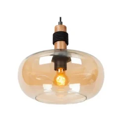 Lucide ILONA Hanglamp-Amber-Ø30-1xE27-40W-Glas Best
