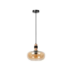 Lucide ILONA Hanglamp-Amber-Ø30-1xE27-40W-Glas Best