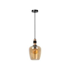 Lucide ILONA Hanglamp-Amber-Ø22-1xE27-40W-Glas Sale