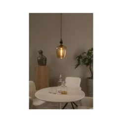 Lucide ILONA Hanglamp-Amber-Ø22-1xE27-40W-Glas Sale