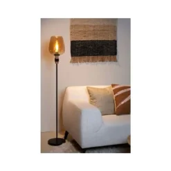 Lucide ILONA Vloerlamp-Amber-Ø34-1xE27-40W-Glas Hot