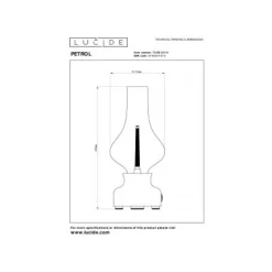 Lucide JASON Tafellamp-Wit-LED Dimb.-2W-3000K-3 StepDim Clearance