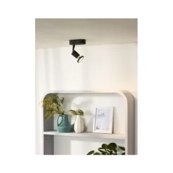 Lucide JASTER-LED - Plafondspot - LED - GU10 - 1x5W 2700K - Zwart Outlet