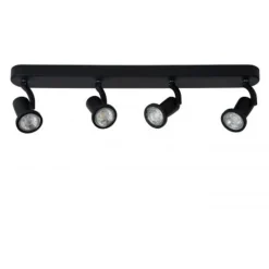 Lucide JASTER-LED - Plafondspot - LED - GU10 - 4x5W 2700K - Zwart New