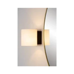 Lucide JELTE - Wandlamp Badkamer - Ø 12 cm - 1xG9 - IP44 - Zwart Online