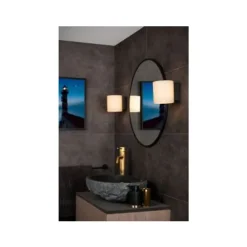 Lucide JELTE - Wandlamp Badkamer - Ø 12 cm - 1xG9 - IP44 - Zwart Online