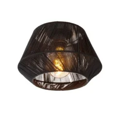 Lucide JESSICA Plafonnière-Zwart-1xE27-60W-Katoen New