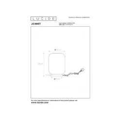 Lucide JOANET Tafellamp-Fumé-Ø22-1xE27-40W-Glas Outlet