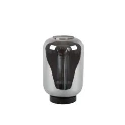 Lucide JOANET Tafellamp-Fumé-Ø22-1xE27-40W-Glas Outlet