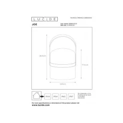 Lucide JOE - Tafellamp Buiten - Ø 14,5 cm - LED Dimb. - 1x3W 2800K - IP44 - Wit Online