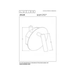 Lucide JOLIJN Bedlamp-Zwart-Ø10,2-LED-2W-3000K Outlet