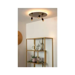 Lucide JUBEL Plafonnière-Mat Go.-Ø48-LED Dimb.-5W-2700K Discount