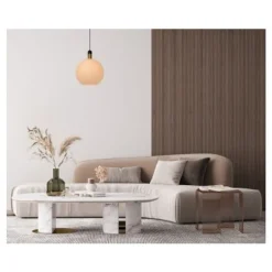 Lucide JULIUS Hanglamp-Opaal-Ø40-1xE27-40W-Glas New