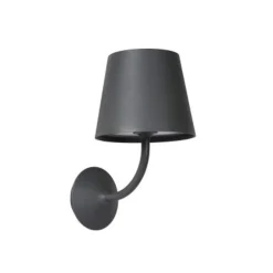 Lucide JUSTIN - Wandlamp Buiten - LED - 1x7W 3000K - IP65 - Zwart Online