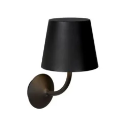 Lucide JUSTIN - Wandlamp Buiten - LED - 1x7W 3000K - IP65 - Zwart Online