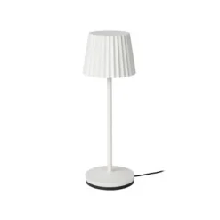 Lucide JUSTINE Tafellamp Buiten-Wit-LED Dimb.-2W-2700K-5V Clearance
