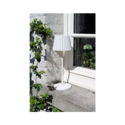 Lucide JUSTINE Tafellamp Buiten-Wit-LED Dimb.-2W-2700K-5V Clearance